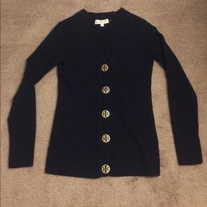 Tory Burch Navy Cardigan XS